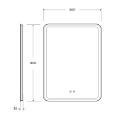 Зеркало BelBagno Marino SPC-MAR-600-800-LED-TCH-SND , изображение 9