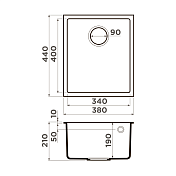 Мойка кухонная Omoikiri Bosen 38-U-WH белый , изображение 3