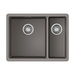 Фото Мойка кухонная Omoikiri Kata 55-2-U-GR leningrad grey