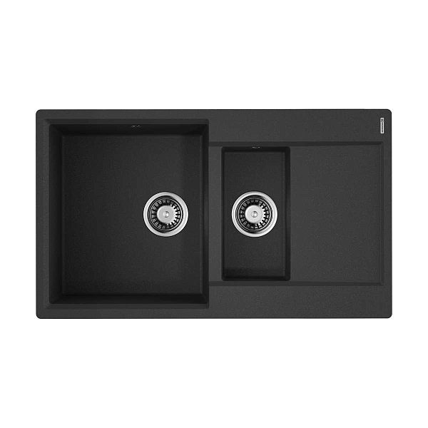 Мойка кухонная Omoikiri Daisen 86-2-BL черный , изображение 1
