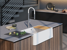 Изображение Мойка кухонная Omoikiri Tarento 83-WH белый Мойка кухонная Omoikiri Tarento 83-WH белый , изображение 3