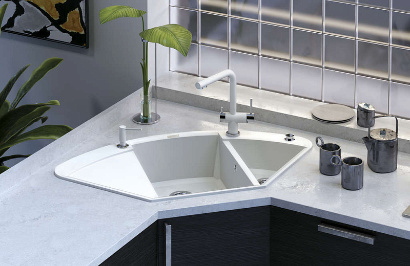 Мойка кухонная Omoikiri Sakaime 105C-WH белый , изображение 3