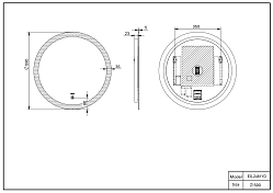 Изображение Зеркало Esbano ES-2481 YD Зеркало Esbano ES-2481 YD , изображение 5