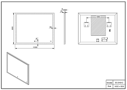 Изображение Зеркало Esbano ES-2542 KD Зеркало Esbano ES-2542 KD , изображение 3