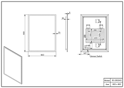 Изображение Зеркало Esbano ES-2632 HD Зеркало Esbano ES-2632 HD , изображение 3
