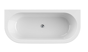 Фото Акриловая ванна Cezares Slim Wall 180-80-60-NERO 180х80