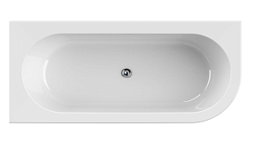 Фото Акриловая ванна Cezares Slim Corner 180-80-60-L-NERO 180х80