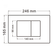 Кнопка смыва Abber AC0120MW , изображение 2