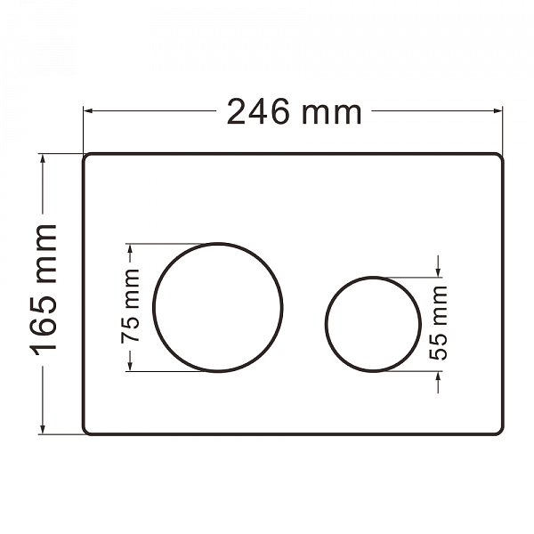 Кнопка смыва Abber AC0121MB , изображение 2