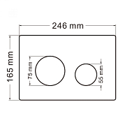 Кнопка смыва Abber AC0121MB , изображение 2