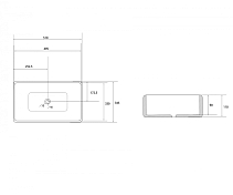 Раковина Abber Rechteck AC2207MB , изображение 4