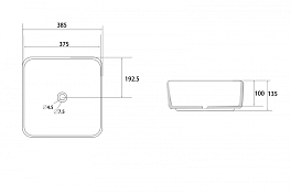 Раковина Abber Rechteck AC2211MBG , изображение 4