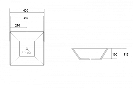 Изображение Раковина Abber Rechteck AC2214 Раковина Abber Rechteck AC2214 , изображение 5