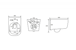 Изображение Унитаз подвесной Abber Bequem AC1104MB Унитаз подвесной Abber Bequem AC1104MB , изображение 10