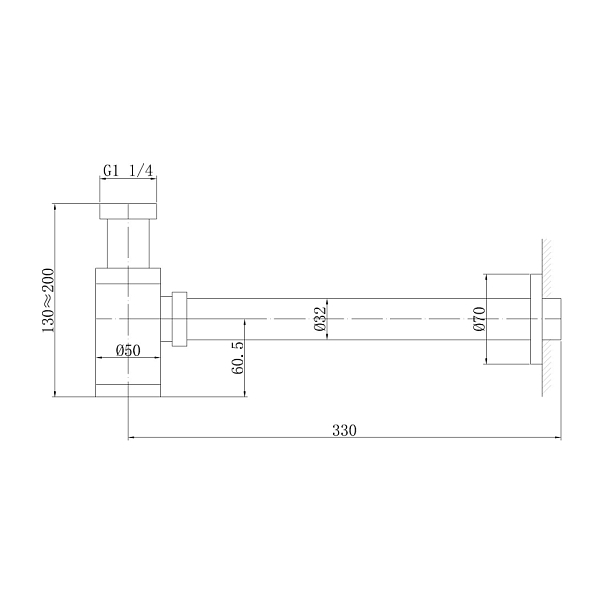Сифон для раковины Abber AF0030RG , изображение 2