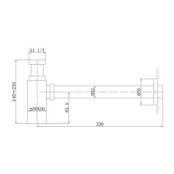 Сифон для раковины Abber AF0031NG , изображение 2