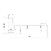 Сифон для раковины Abber AF0030B , изображение 2