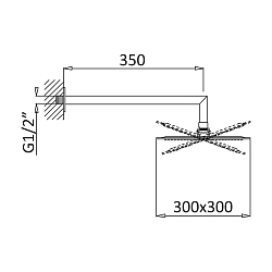 Фото Верхний душ Cezares Porta TDDQ-30-BIO