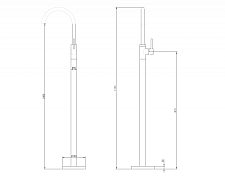 Смеситель Abber Wasser Kreis AF8141RG для раковины , изображение 6