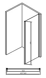 Фото Душевая перегородка ABBER Schwarzer Diamant AG100BS