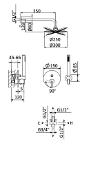 Фото Душевой комплект Cezares Leaf DSIP-T-25-SS
