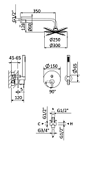 Фото Душевой комплект Cezares Leaf DSIP-30-L-NOP