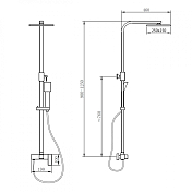 Душевая стойка Abber Daheim AF8220 , изображение 4