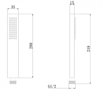 Изображение Душевая лейка Abber AF0050 Душевая лейка Abber AF0050 , изображение 2