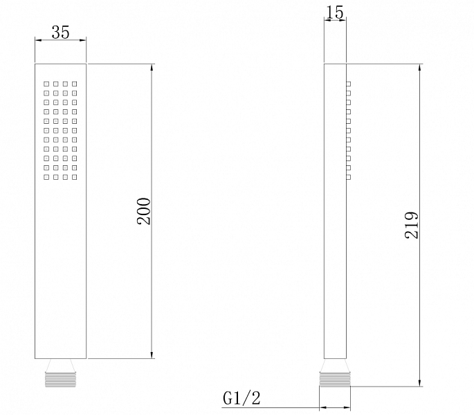 Душевая лейка Abber AF0050G , изображение 2