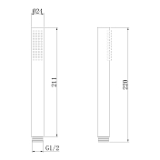 Изображение Душевая лейка Abber AF0051B Душевая лейка Abber AF0051B , изображение 2