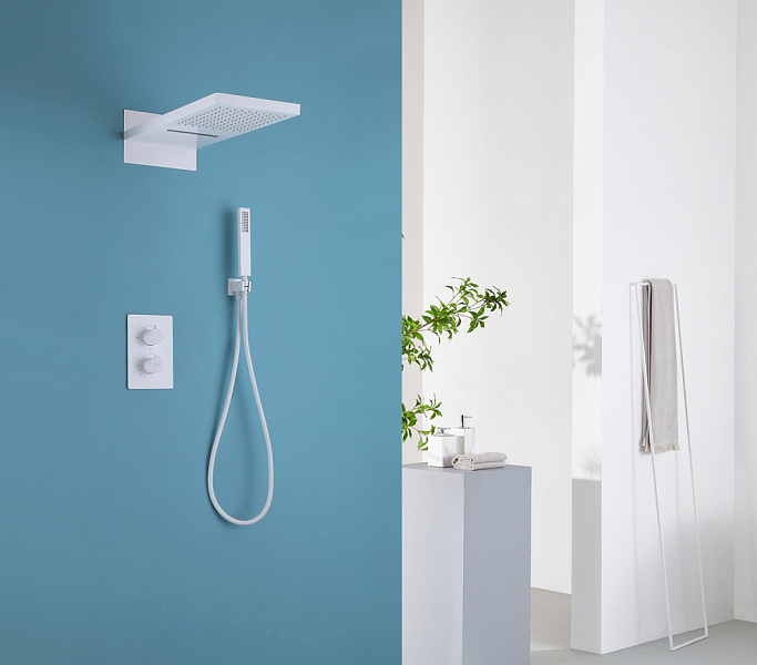 Душевой комплект Abber Weiss Insel AF8052W , изображение 2