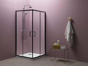 Фото Душевой уголок Kolpa San Eco Quat TKK 90х90 см black