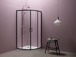 Фото Душевой уголок Kolpa San Eco Quat TKP 90х90 см black