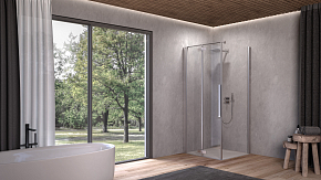 Фото Дверь для душевого уголка Kolpa San Polaris Fold D 100 см L silver