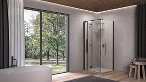 Фото Дверь для душевого уголка Kolpa San Polaris Fold D 90 см L black