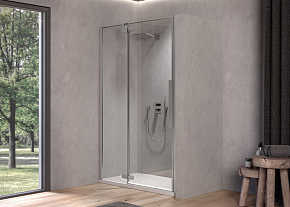 Фото Душевая дверь в нишу Kolpa San Polaris N 120 см L silver