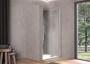 Фото Душевая дверь в нишу Kolpa San Polaris Fold N 90 см R silver