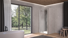 Фото Душевая дверь в нишу Kolpa San Polaris Fold N 90 см L silver
