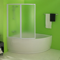 Фото Шторка на ванну Kolpa San Quat TP 105 см white