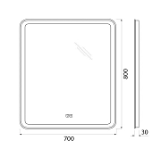 Изображение Зеркало BelBagno Marino SPC-MAR-700-800-LED-TCH-WARM Зеркало BelBagno Marino SPC-MAR-700-800-LED-TCH-WARM , изображение 9