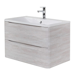 Фото Тумба под раковину BelBagno Acqua 100 подвесная, rovere vintage bianco