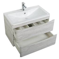 Фото Тумба под раковину BelBagno Acqua 100 подвесная, rovere vintage bianco