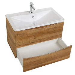 Фото Тумба под раковину BelBagno Acqua 100 подвесная, rovere rustico