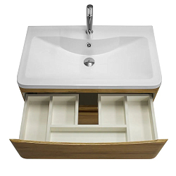 Фото Тумба под раковину BelBagno Acqua 100 подвесная, rovere rustico