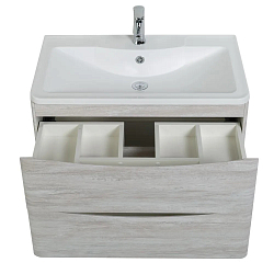 Фото Тумба под раковину BelBagno Acqua 90 подвесная, rovere vintage bianco