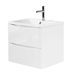 Фото Тумба под раковину BelBagno Acqua 60 подвесная, bianco lucido
