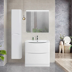 Фото Тумба под раковину BelBagno Acqua 100 напольная, bianco lucido