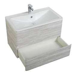 Фото Тумба под раковину BelBagno Albano 100 подвесная, rovere vintage bianco