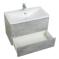 Фото Тумба под раковину BelBagno Albano 100 подвесная, cemento verona grigio