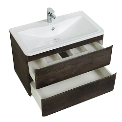 Фото Тумба под раковину BelBagno Albano 100 подвесная, rovere nature grigio